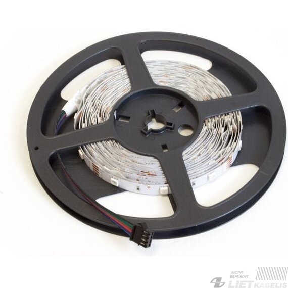 Juosta LED 9.6W, 12V, RGB, 5m/10mm, IP33 Juosta LED 9.6W, 12V, RGB, 5m/10mm, IP33