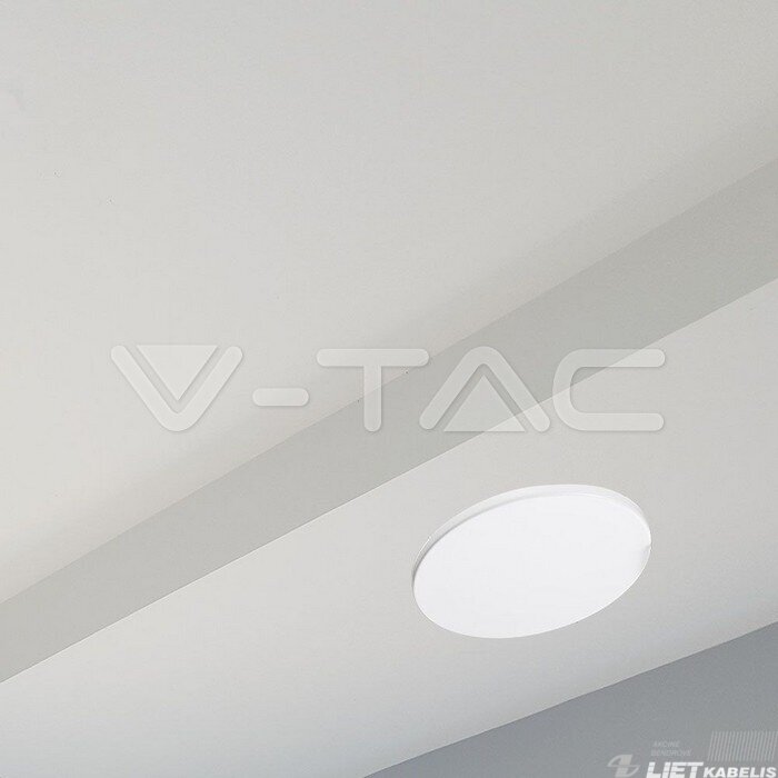 Judėsio ir būvio daviklis Upto 600W 360° įleidžiamas baltas IP65 V-TAC 3 Judėsio ir būvio daviklis Upto 600W 360° įleidžiamas baltas IP65 V-TAC 3
