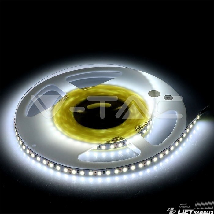 Juosta LED 7.2W/m, 12V, 3000K, IP20, V-TAC 1 Juosta LED 7.2W/m, 12V, 3000K, IP20, V-TAC 1