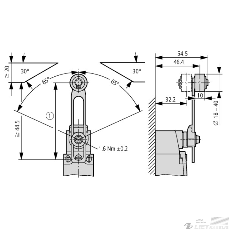 Jungiklis galinis LS-11/RLA EATON 2 Jungiklis galinis LS-11/RLA EATON 2