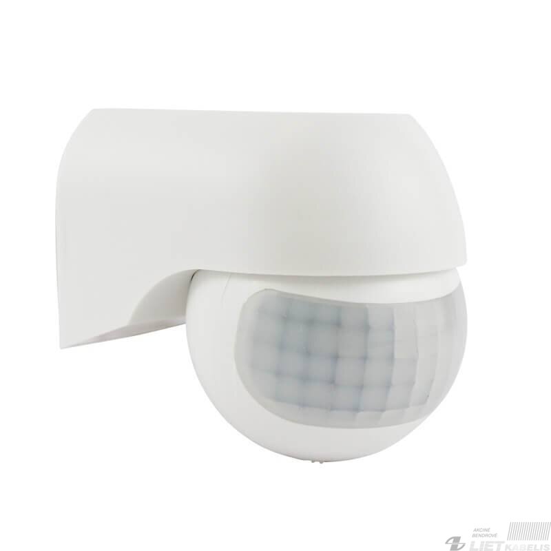 Infraraudonųjų spindulių judesio daviklis 180°, 12m, 800W, pridedamas, IP44, EUROLIGHT