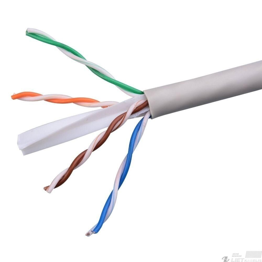 Kabelis kompiuteriui ekranuotas FTP KAT 5E, CCA Kabelis kompiuteriui ekranuotas FTP KAT 5E, CCA