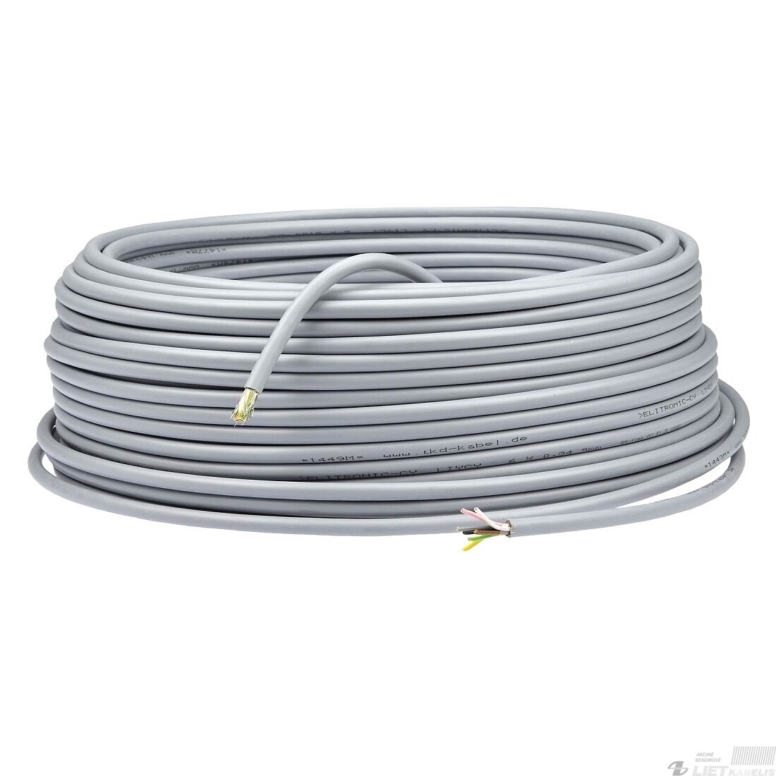 Kabelis LIYCY 2x1.5mm² lankstus, ekranuotas, Sanka Cablo Kabelis LIYCY 2x1.5mm² lankstus, ekranuotas, Sanka Cablo