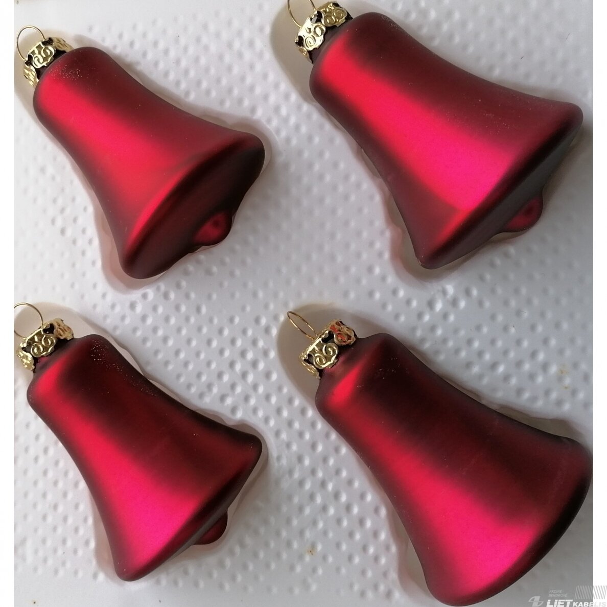 Kalėdinis žaisliukas varpelis 5cm (1vnt) 1