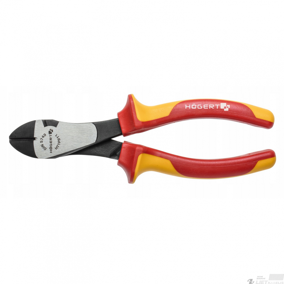 Kandiklinės replės, šoninio kandimo 180mm, 1000V, HOGERT 1 Kandiklinės replės, šoninio kandimo 180mm, 1000V, HOGERT 1