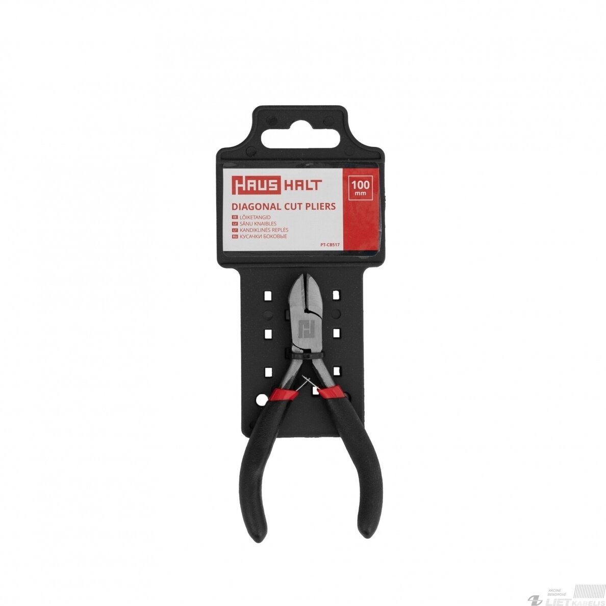 Kandiklinės replės šoninio kandimo mini PT-CB517, 100mm, HAUSHALT