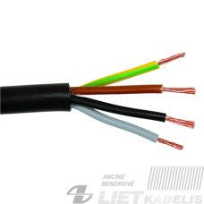 Lankstus kabelis gumine izoliacija H05RR-F 4x1,5mm² Elektrokabel