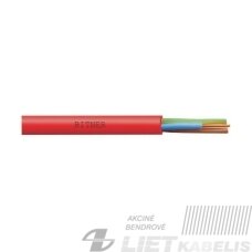 Ugniai atsparus kabelis HDGS 2x1mm² (nedegus raudonas) Elpar
