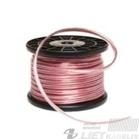 Kabelis garsiakalbiams CCA 2x1.0 skaidrus, LXK605 Kabelis garsiakalbiams CCA 2x1.0 skaidrus, LXK605