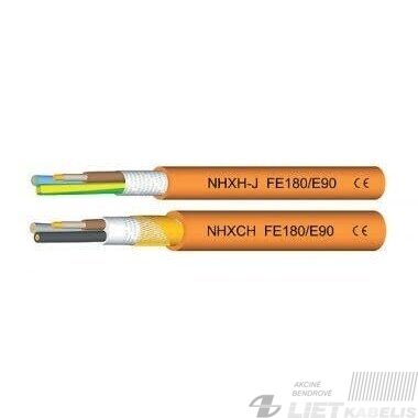 Kabelis (N)HXH 3x2,5mm² FE180 PH90/E90 0,6/1kV Technokabel Kabelis (N)HXH 3x2,5mm² FE180 PH90/E90 0,6/1kV Technokabel