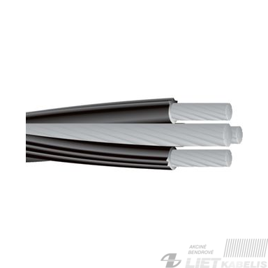 Oro linijų kabelis su PE izoliacija AMKA 3x16+25mm² Oro linijų kabelis su PE izoliacija AMKA 3x16+25mm²