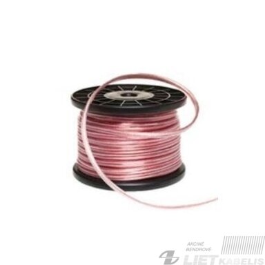 Kabelis garsiakalbiams CCA 2x1.0 skaidrus, LXK605 Kabelis garsiakalbiams CCA 2x1.0 skaidrus, LXK605