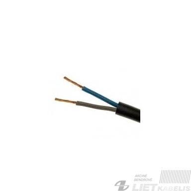 Lankstus kabelis su gumine izoliacija H07RN-F 2x1.5mm² Elektrokabel Lankstus kabelis su gumine izoliacija H07RN-F 2x1.5mm² Elektrokabel