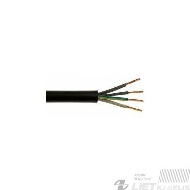 Lankstus kabelis gumine izoliacija H07RN-F 4x6,0mm² Elektrokabel Lankstus kabelis gumine izoliacija H07RN-F 4x6,0mm² Elektrokabel