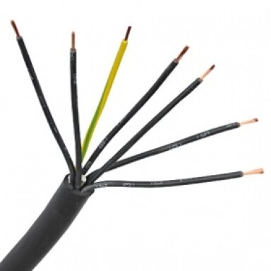 Lankstus kabelis su gumine izoliacija H07RN-F 7x1.5mm² Elektrokabel Lankstus kabelis su gumine izoliacija H07RN-F 7x1.5mm² Elektrokabel