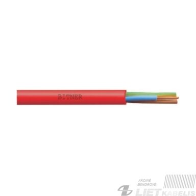 Ugniai atsparus kabelis HDGS 4x1.5mm² (nedegus raudonas) Elpar