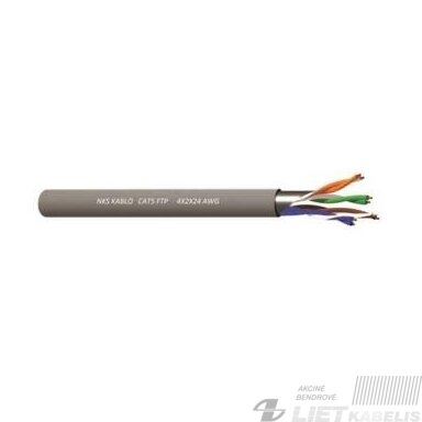 Kabelis kompiuteriui FTP-CAT5e 4x2x24 ekranuotas