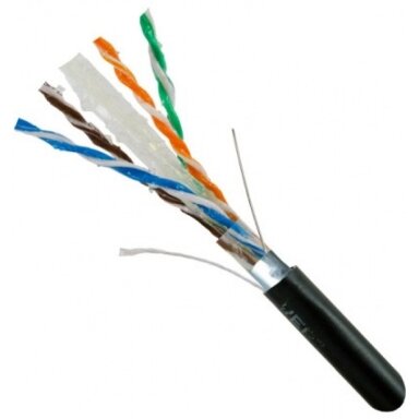 Kabelis kompiuteriui FTP CAT6 4x2x0,5 ekranas (lauko), Steinmark