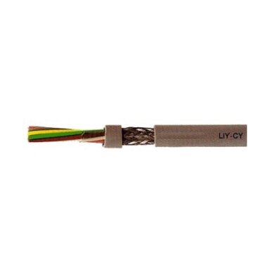 Lankstus ekranuotas varinis kabelis LIYCY 3x1.0mm²