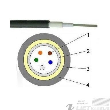 Kabelis optinis SCTG-0-4SM