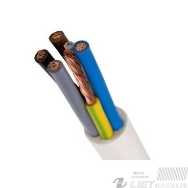 Kabelis OWY/YSLY-JZ 5x10,0mm² baltas (BIT500), Elpar Kabelis OWY/YSLY-JZ 5x10,0mm² baltas (BIT500), Elpar