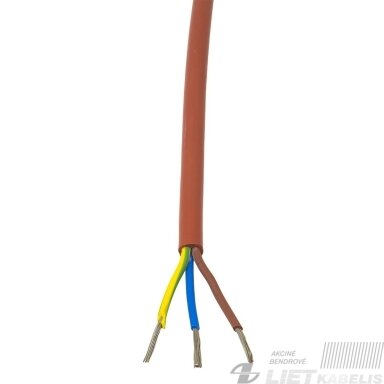 Kabelis SIHF 3x2.5mm²  atsparus karščiui iki +180C Helukabel