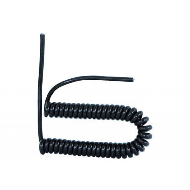 Kabelis spiralinis 3x1,0mm², juodas, 3m, F-ELEKTRO
