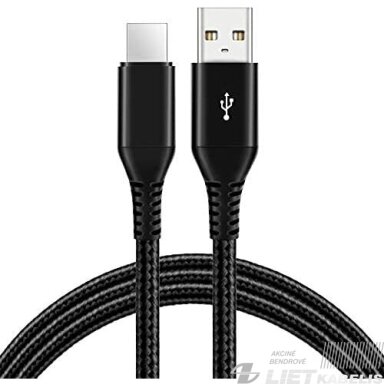 Kabelis USB2.0 A kištukas-microUSB kištukas 1,0mQC3.0 pilkas/juodas, Baseus