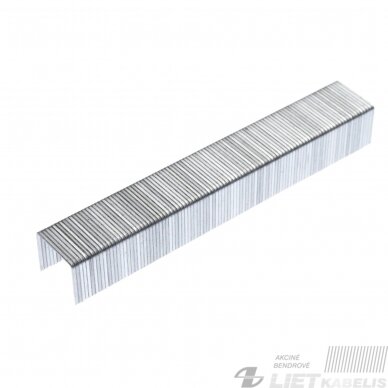 Kabė J-012 12mm (12x10)mm, 1000vnt Kabė J-012 12mm (12x10)mm, 1000vnt