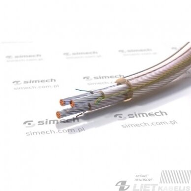 Kabelis 03VV-F 3G0,75mm² skaidrus Simech Kabelis 03VV-F 3G0,75mm² skaidrus Simech