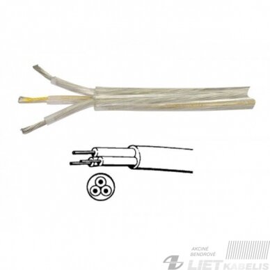 Kabelis 03VV-F 3G0,75mm² skaidrus Simech 1 Kabelis 03VV-F 3G0,75mm² skaidrus Simech 1