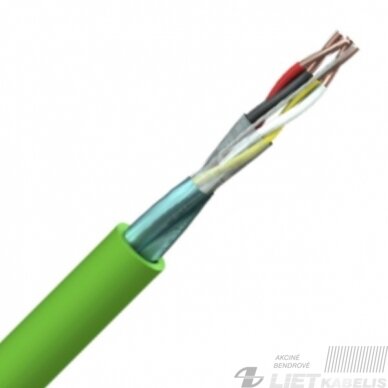 Kabelis EIB-BUS 2x2x0,8 HCHM 4kV žalias Cca, ELMAT Kabelis EIB-BUS 2x2x0,8 HCHM 4kV žalias Cca, ELMAT