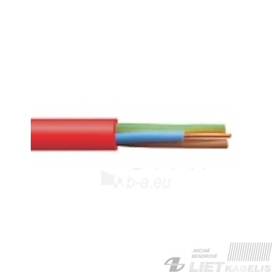 Ugniai atsparus kabelis HDGS 3x1.5mm² (PH-90 nedegus raudonas) Elpar