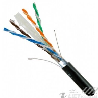 Kabelis kompiuteriui FTP CAT6 4x2x0,5 ekranas (lauko), Steinmark Kabelis kompiuteriui FTP CAT6 4x2x0,5 ekranas (lauko), Steinmark