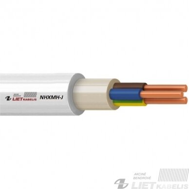 Kabelis NHXMH-J 3x2,5mm² Cca (behalogeninis) Lietkabelis Kabelis NHXMH-J 3x2,5mm² Cca (behalogeninis) Lietkabelis