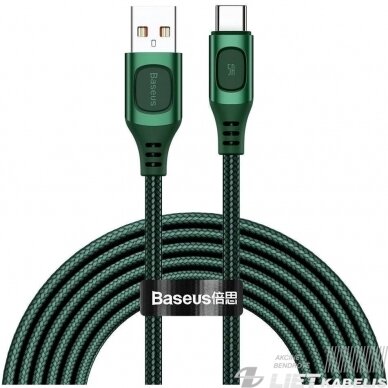 Kabelis USB2.0 A kištukas USB C kištukas 2,0m iki5A, BASEUS 2 Kabelis USB2.0 A kištukas USB C kištukas 2,0m iki5A, BASEUS 2