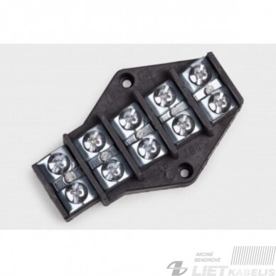 Kaladėlė kontaktinė 5x2.5mm² Kaladėlė kontaktinė 5x2.5mm²