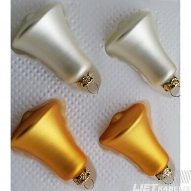 Kalėdinis žaisliukas varpelis 5cm (1vnt) Kalėdinis žaisliukas varpelis 5cm (1vnt)