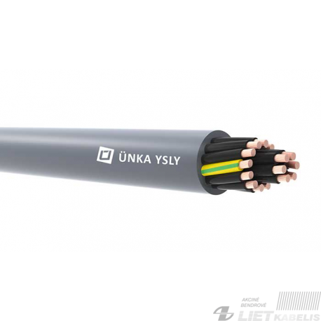 Kabelis YSLY-JZ 5x10,0mm²,pilkas, VDE