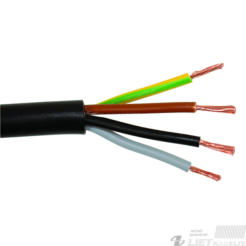 Lankstus kabelis gumine izoliacija H05RR-F 4x1,0mm² Elektrokabel Lankstus kabelis gumine izoliacija H05RR-F 4x1,0mm² Elektrokabel