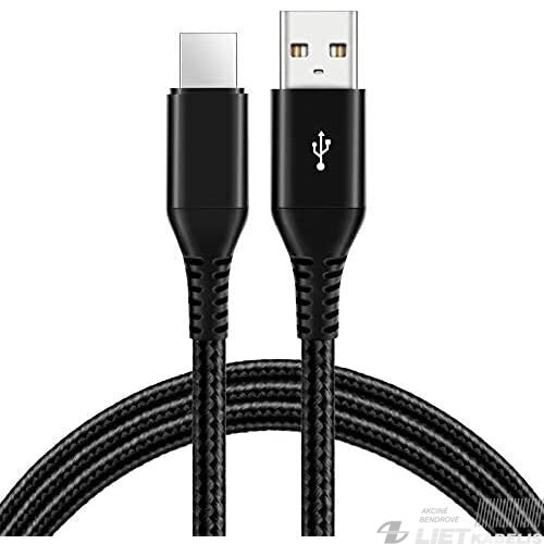 Kabelis USB2.0 A kištukas-microUSB kištukas 1,0mQC3.0 pilkas/juodas, Baseus Kabelis USB2.0 A kištukas-microUSB kištukas 1,0mQC3.0 pilkas/juodas, Baseus