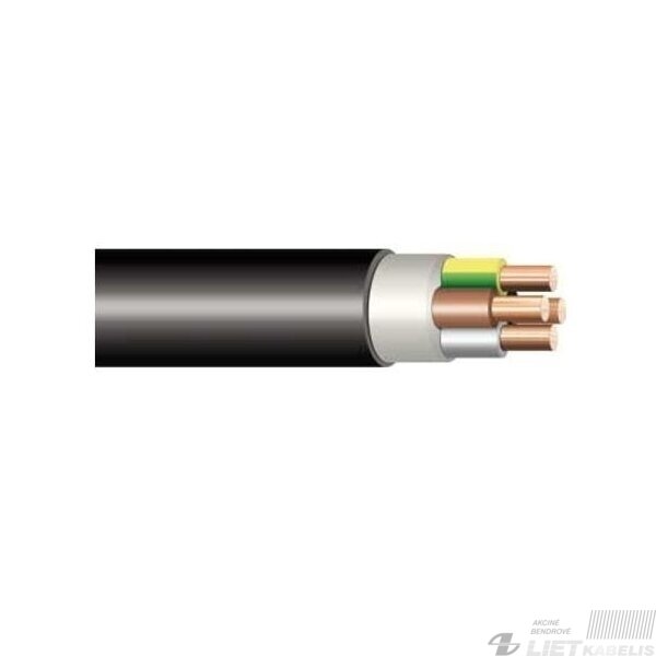 Varinis jėgos kabelis VVG 4x10,0mm² Lietkabelis Varinis jėgos kabelis VVG 4x10,0mm² Lietkabelis