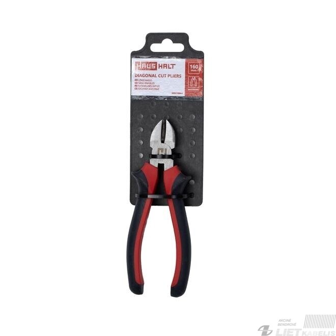 Kandiklinės replės, šoninio kandimo, 160mm, Haushalt Kandiklinės replės, šoninio kandimo, 160mm, Haushalt