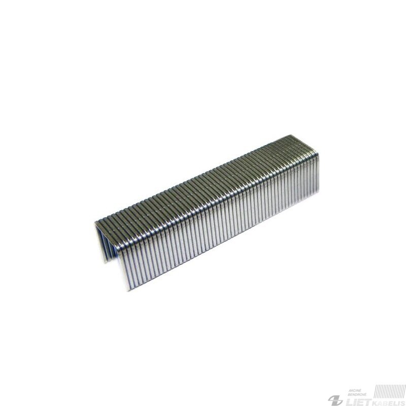 Kabė J-012 12mm (12x11,3) mm 1000 vnt. Kabė J-012 12mm (12x11,3) mm 1000 vnt.