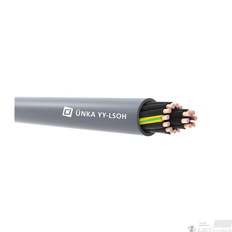 Kabelis HSLH-JZ 5x1,5 Cca behal. 300/500V Kabelis HSLH-JZ 5x1,5 Cca behal. 300/500V