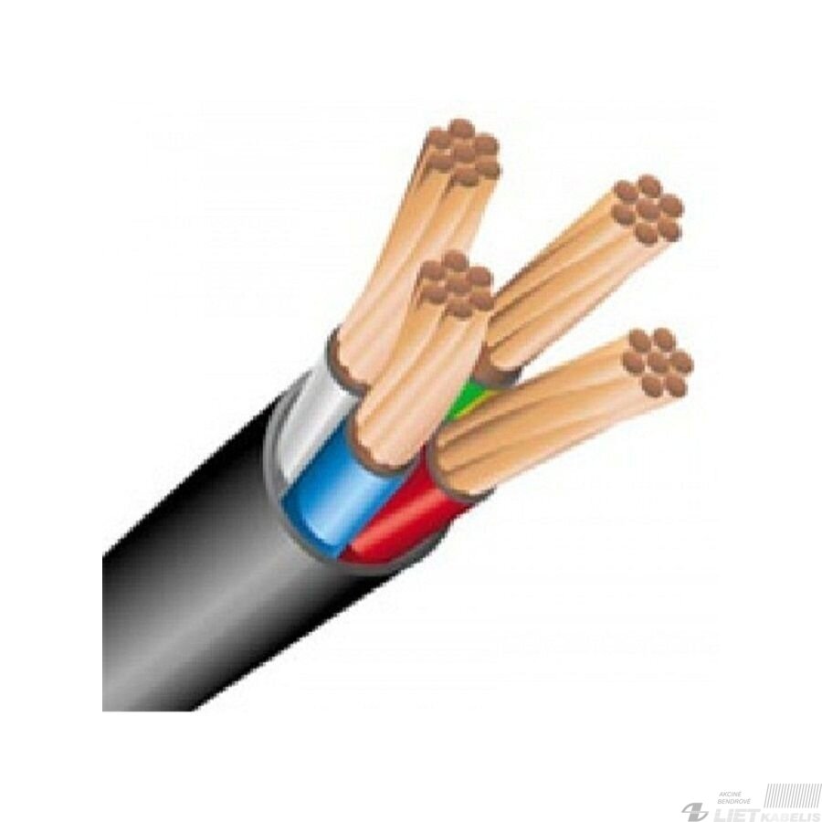 Varinis jėgos kabelis su PVC izoliacija VVG 4x16,0mm² Lietkabelis