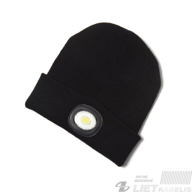 Kepurė su LED prožektoriumi T9608BHR, CK -Tools