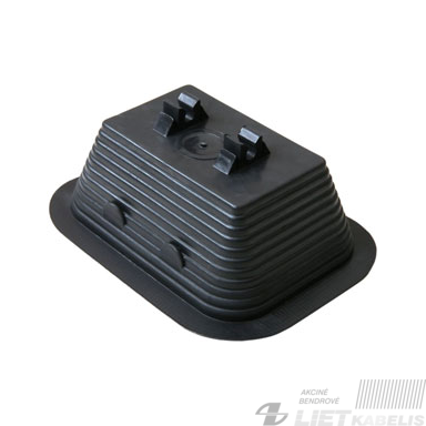 Laikiklis plastikinis Rd8-10mm įžeminimo vielai tvirtinti, Granulita