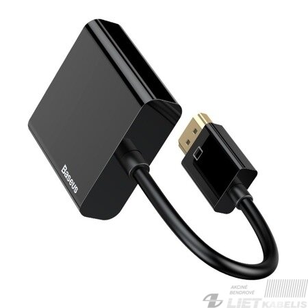 Keitiklis HDMI - VGA tik vaizdo perdavimui juodas Keitiklis HDMI - VGA tik vaizdo perdavimui juodas