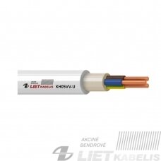 Varinis monolitinis kabelis KH05VV-U (N81) 3G1,5mm² Lietkabelis